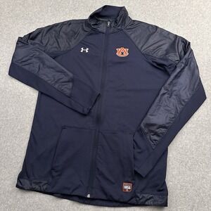 Auburn Tigers Under Armour Full Zip Jacket‎ Womens MT Medium TALL Coldgear NCAA